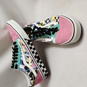 Vans X Disney 80s Minnie Mickey Mouse 90th Birthday Sneakers (Unisex M 8, W 9.5)